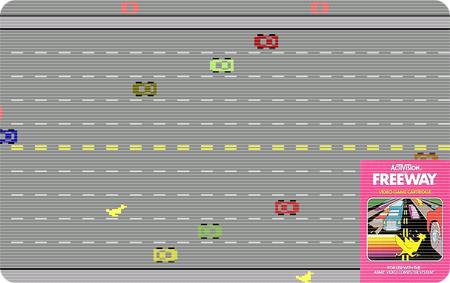 FREEWAY do Atari 2600 - Por que a galinha atravessou a rua? 