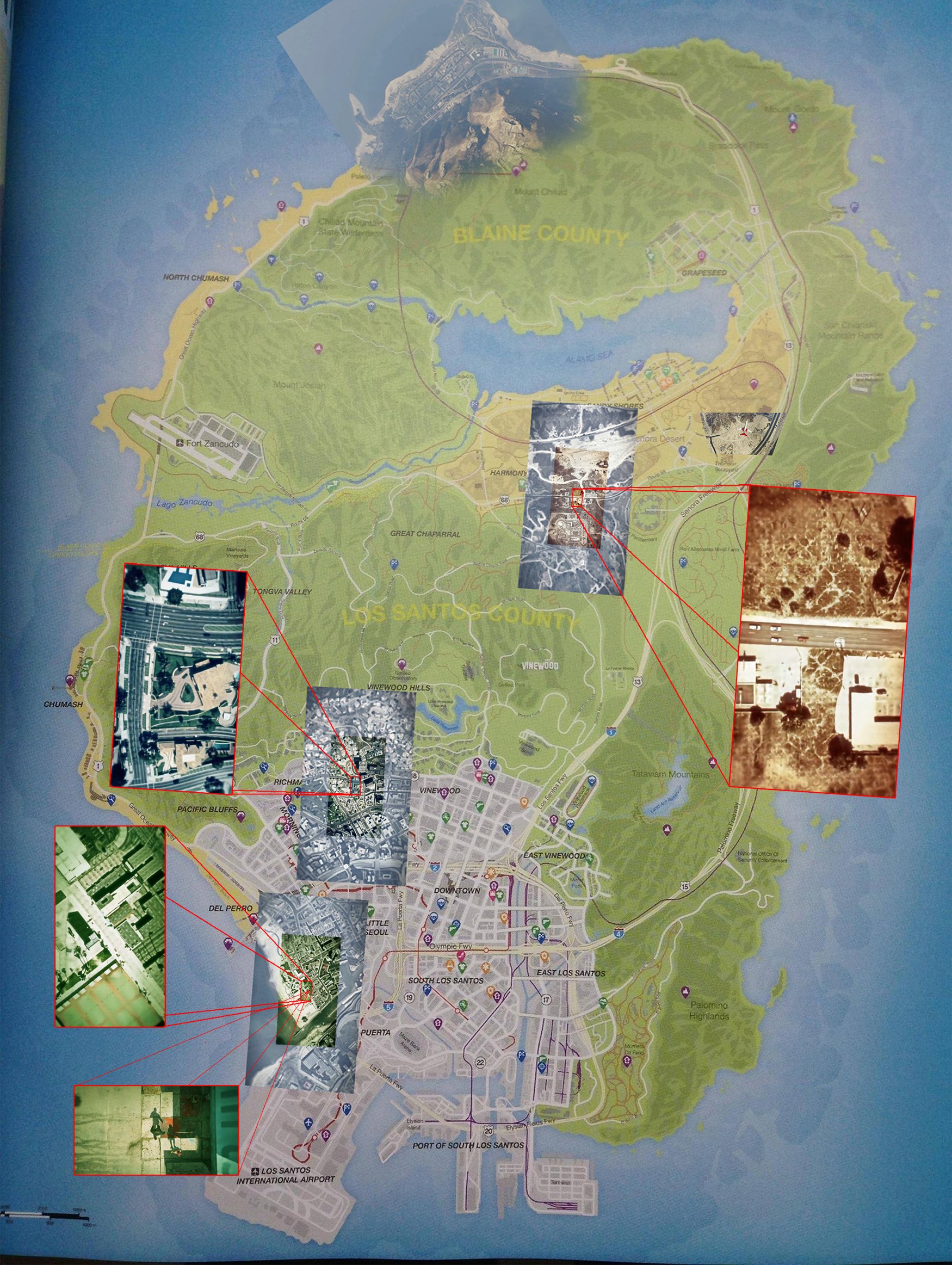 Comparação mapa GTA V