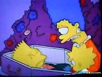 Bart Simpson acabou de acordar na cama, Bart Simpson Tristeza