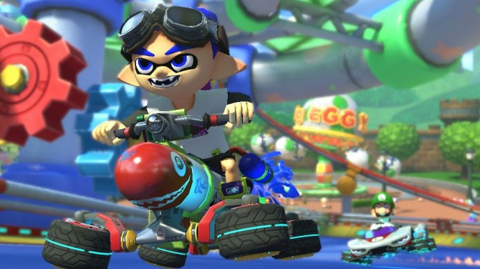 Mario Kart 8 Deluxe conta com os Inklings do sucesso Splatoon (Foto: Divulgação/Nintendo)